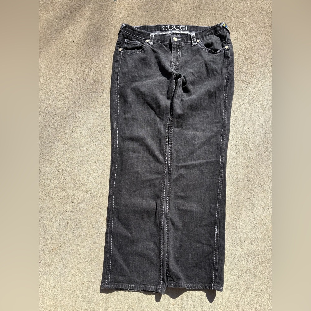 Women’s designer COOGI black denim jeans! SIZE 17/18